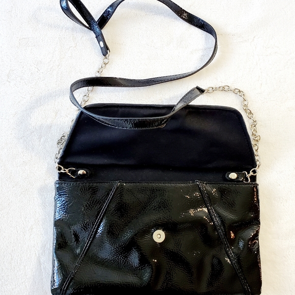 Nine West Black Patent Envelope Purse - Picture 4 of 6